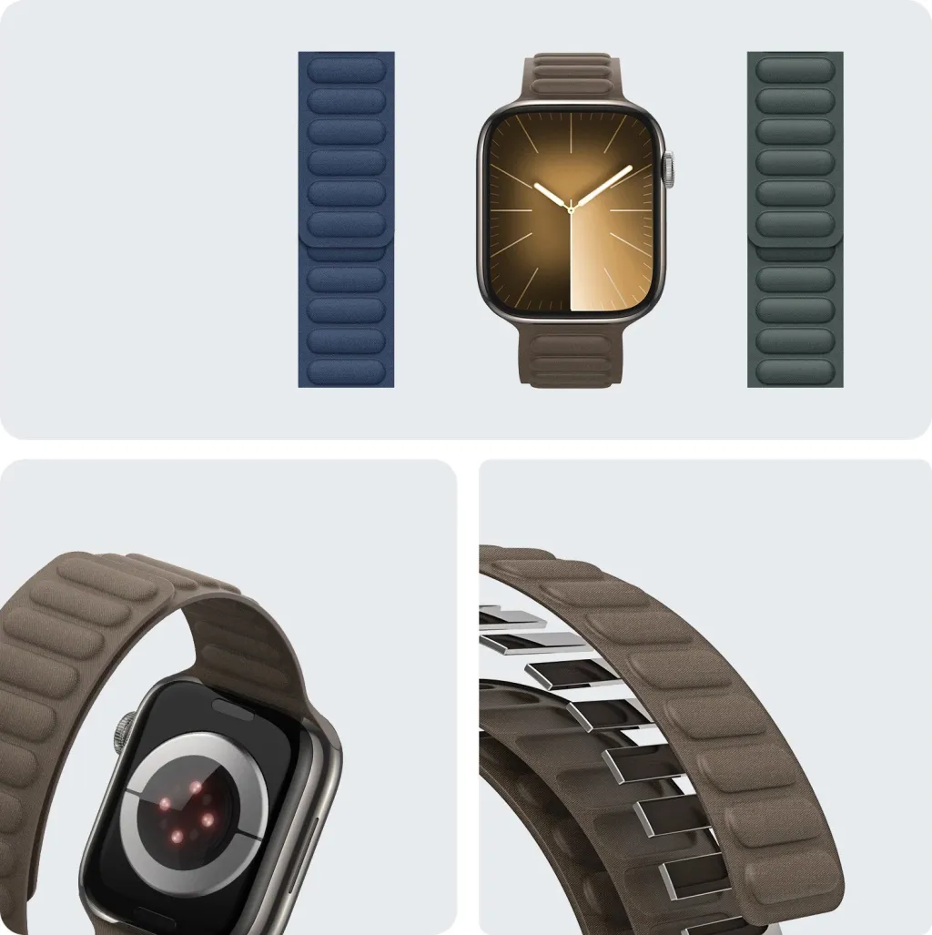Rrip magnetik për Apple Watch Dux Ducis Strap BL, 38/40/41mm, Gri e errët - 8
