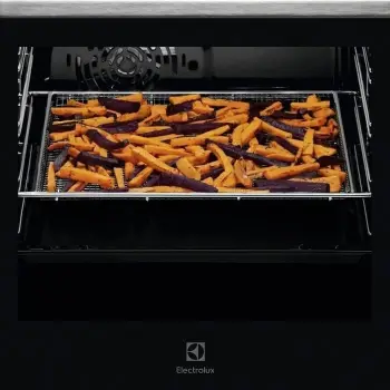 Tabaka AirFry Electrolux E9OOAFWM prej çeliku inoks, për furrë, argjend