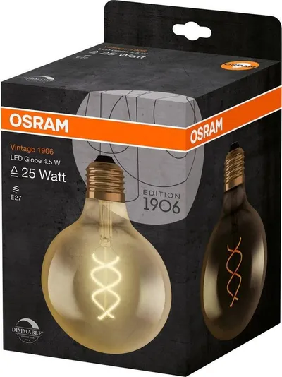 Llambë LED Osram Vintage 1906, E27, 5W 250lm 2000K, e ngrohtë - 3