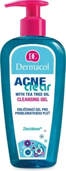 Xhel pastrues dhe heqës grimi Dermacol AcneClear 200ml - 1