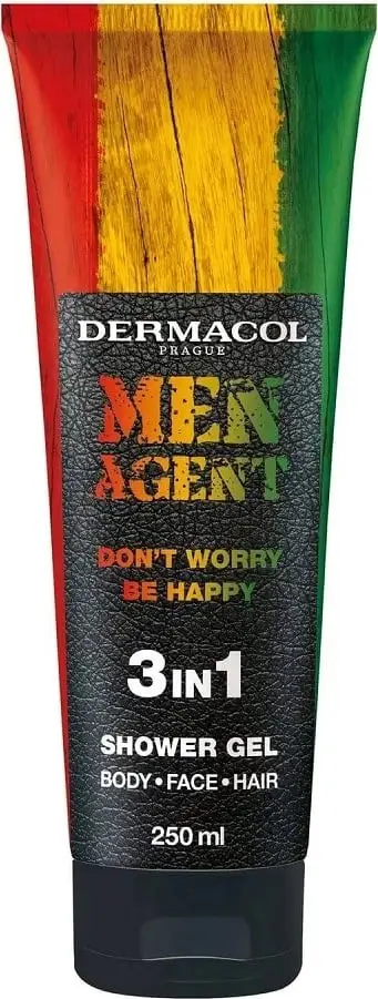 Xhel dushi 3 ne 1 për meshkuj Dermacol Don't Worry Be Happy, 250 ml