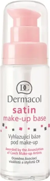 Baza për grim Dermacol Satin Make-Up Base për femra Transparent 30ml