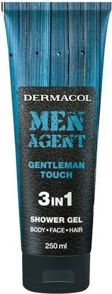 Xhel dushi për meshkuj Dermacol 3in1 Gentleman Touch Men Agent, 250 ml