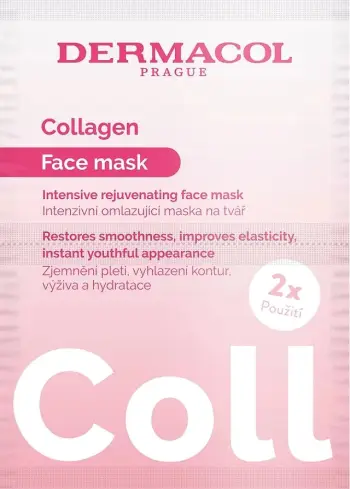 Maskë për fytyrë për femra Dermacol Collagen Intensive Rejuvenating Mask 16g (2x8g)