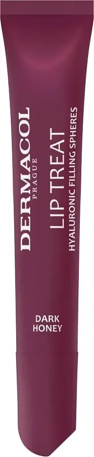 Gloss buzësh Dermacol Lip Treat Hydrating, nuanca 10 Dark Honey, 10ml