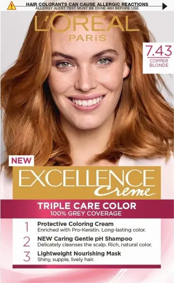 Ngjyrë për flokë Loreal Exellence no. 7.43