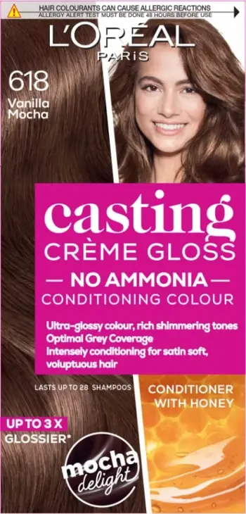 Ngjyrë për flokë L'Oreal Paris Casting, 618 Vanilla Mocha, 48 ml
