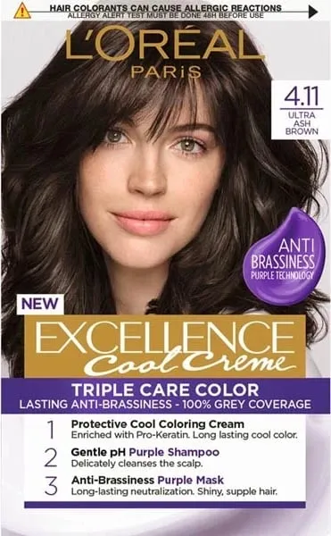 Ngjyrë për flokë Loreal Exellence no. 4.11 - 1