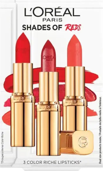 Set buzëkuq L'Oreal Shades of Red