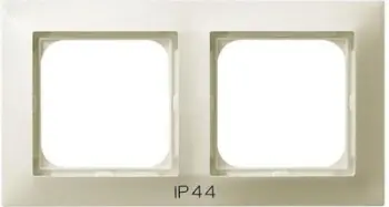 Kornizë e dyfishtë Ospel Impresja për çelsat IP-44 ecru (RH-2Y/27)