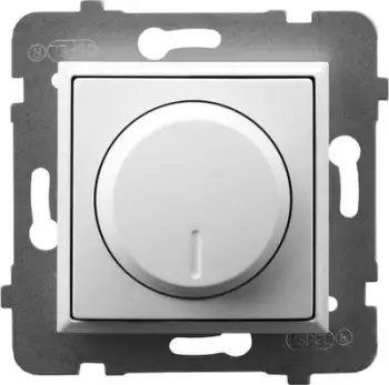 Dimmer universal Ospel Aria, për ngarkesa inkandeshente, halogjene dhe LED,ŁP-8UL2/m/00 , i bardhë