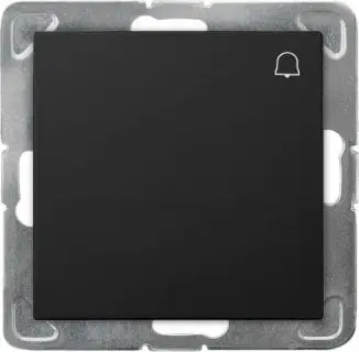 Çelës zile Ospel IMPRESJA ŁP-6Y/m/33, buton momental, montim në mur, black metallic