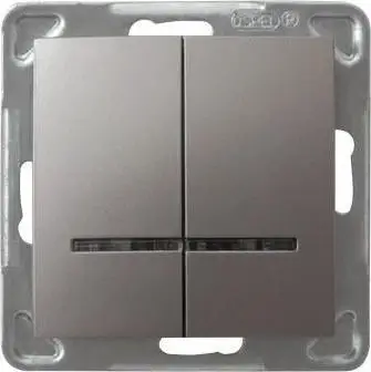 Lidhës elektrik Ospel Impresja Candlestick (ŁP-2YS/m/23), 250 V, i hirtë