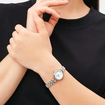 Orë dore për femra Daniel Wellington Elan Lumine Silver DW00100716, e argjendtë