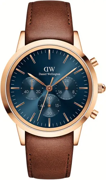 Orë për meshkuj Daniel Wellington Iconic Chronograph St. Mawes DW00100639, e kaftë