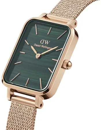 Orë dore Daniel Wellington Quadro 20X26 Pressed Melrose RG Green DW00100437 hDW277