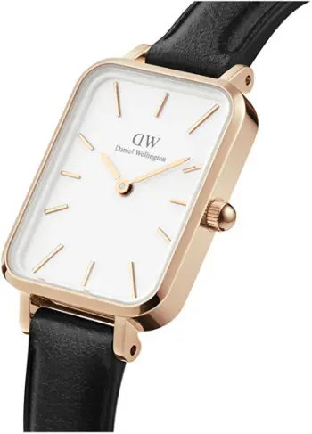 Orë dore Daniel Wellington Quadro 20 X 26 Pressed Sheffield RG White DW00100434