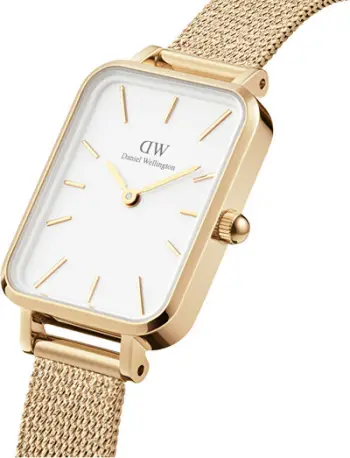 Orë dore Daniel Wellington Quadro 20X26 Pressed Evergold G White DW00100556