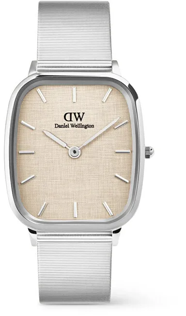 Orë dore për femra Daniel Wellington Marlon Wire Linen Silver DW00100812, e argjendtë - 1