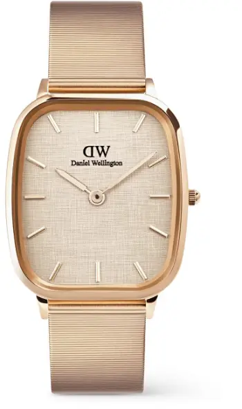 Orë dore Daniel Wellington Marlon Wire Linen Rose Gold DW00100815, e artë