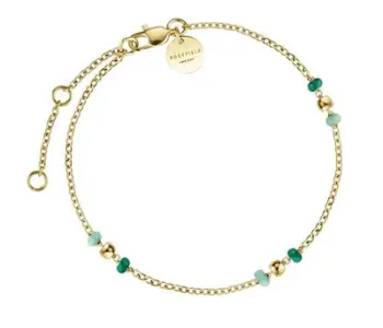 Byzylyk për femra Rosefield Emerald, i artë/gjelbër