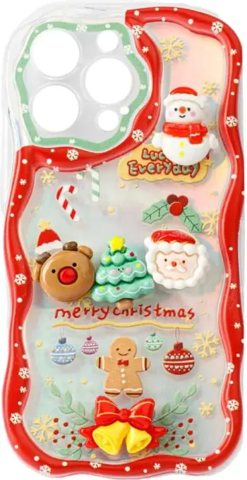 Fotroll për telefon TECH TIME Christmas Edition Cherry Red (IP16PROMAX)