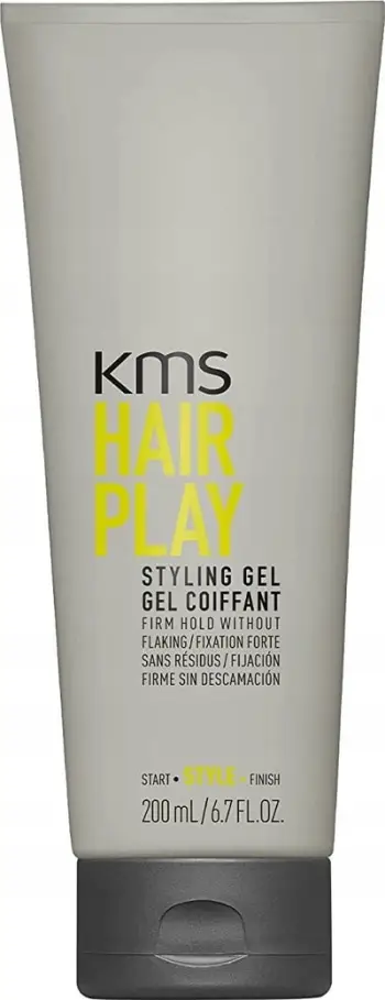 Xhel flokësh KMS Hair Play Styling Gel, fiksim i fortë, 200ml, gri