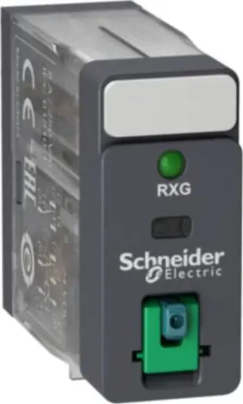 Relé Schneider RXG22BD, 5A, 24V DC, transparente