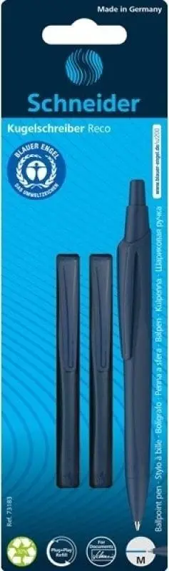 Stilolaps automatik Schneider Reco, M, set 2 copë, bojë blu