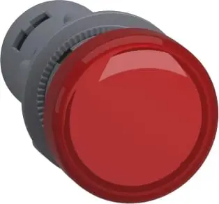 Dritë LED për montim në derë të ormanit e kuqe 220VAC - Schneider