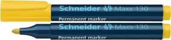 Marker permanent Schneider Maxx 130, majë e rrumbullakët 1-3 mm, i verdhë