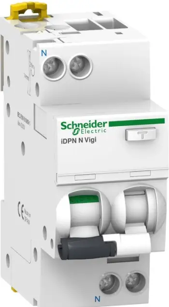 Ndërprerës Schneider iDPN N VIGI 2P 10A C 0.03A A A9D32610