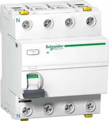 Ndërprerës Schneider RCD 4P, 40 A, 0.03 A, tip AC