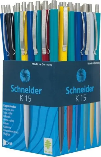 Stilolaps automatik Schneider K15 MIX, set 50 copë, ngjyra të përziera