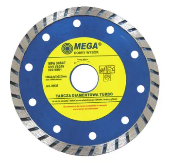 Disk diamanti Mega Turbo, 125mm, 2.4x7.3mm