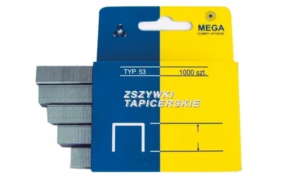 Kapëse Mega Staples të llojit 53, 8 mm, 1000 copë - 1