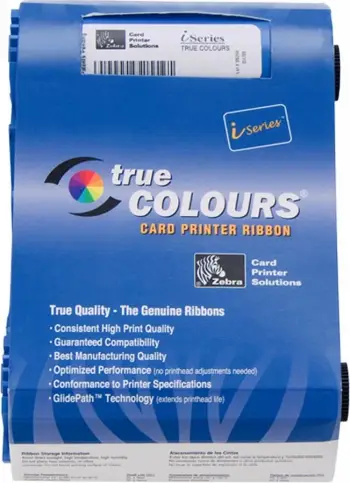 Kasetë riboni Zebra 800017-201, për printer kartelash, e zezë
