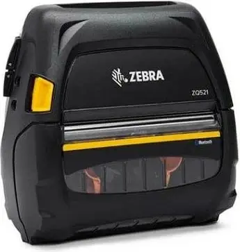 Printer portativ Zebra ZQ521, direkt termal, 4096MB, Wi-Fi, Bluetooth, bateri 3250mAh, zi