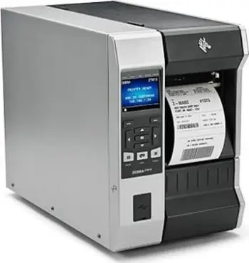 Printer etiketash Zebra ZT610, 600 DPI, 152 mm/s, i zi gri