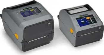 Printer etiketash Zebra ZD621, transfer termik, me tela dhe pa tela, gri