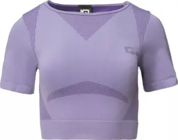 Bluzë sportive IQ Cross Ingel Top W, për femra, mëngë të shkurtra, e zezë