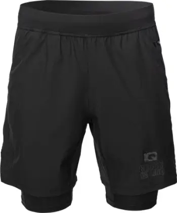 Shorce sportiv për meshkuj Northfinder WELBY, me tights të integruara, material që thahet shpejt, i zi