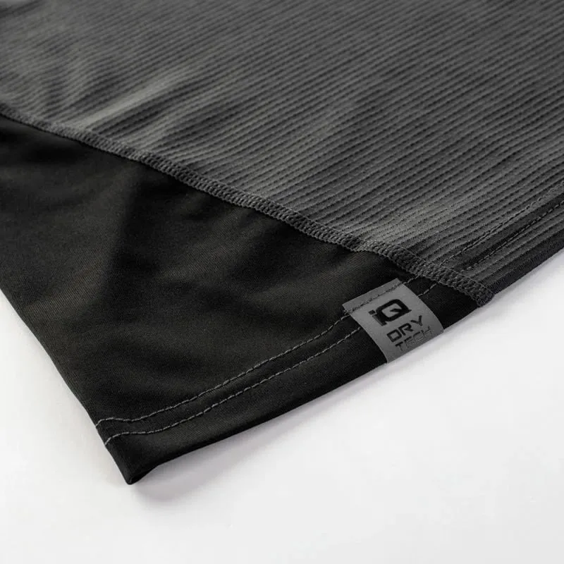 Bluzë sportive IQ Ilange, material poliester elastan, tharje e shpejtë, gri - 5