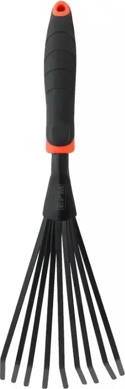 Fshesë kopshti EPM Fan Rake E-210-8869, 13cm, dorezë ergonomike, gri