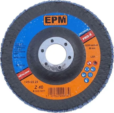 Disk zirkoni EPM PRO-X, gravulim 40, 125mm (E-552-1011) - 1