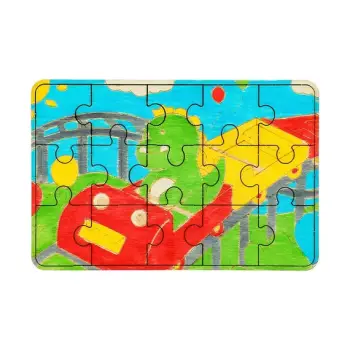 Loder dërrasë puzzle për ngjyrsoje (Dinosaur)