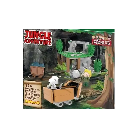Lodër - Snoopy Jungle Adventure Building Blocks B(Abandoned Mine, 186 copë) - 1