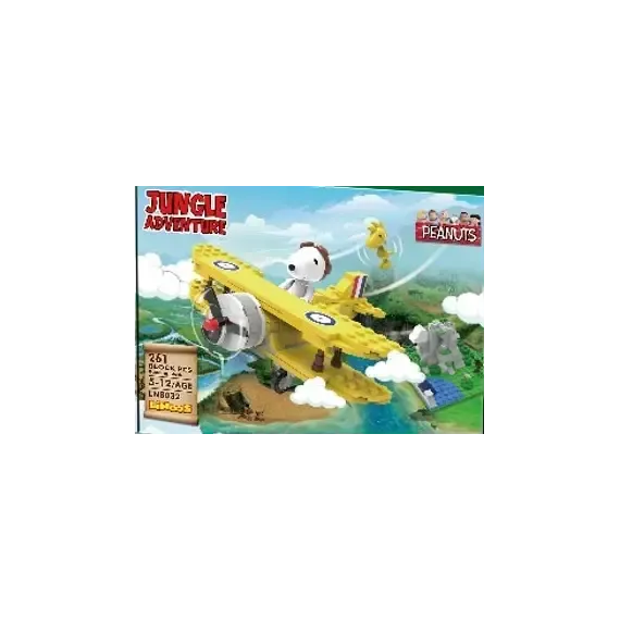 Lodër - Snoopy Jungle Adventure Building Blocks A(Airplane, 275 copë) - 1