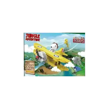 Lodër - Snoopy Jungle Adventure Building Blocks A(Airplane, 275 copë)
