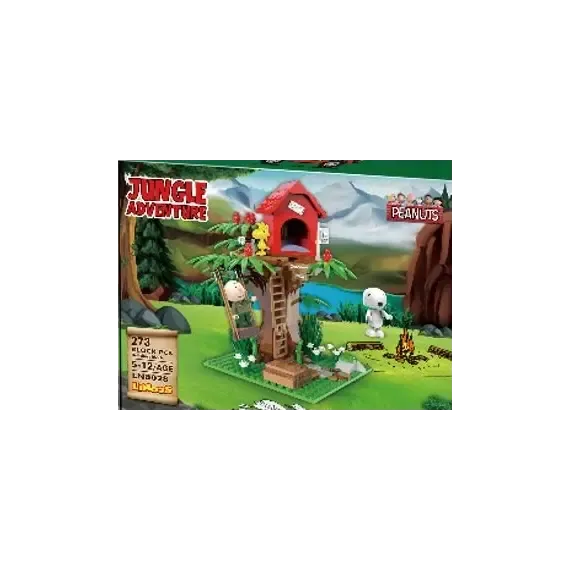 Lodër - Snoopy Jungle Adventure Building Blocks A(The Tree House, 287 copë) - 1